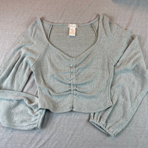 Bundle 4 Altar'd State Shirts Sweater Tops S M White Gray Brown - Picture 11 of 14